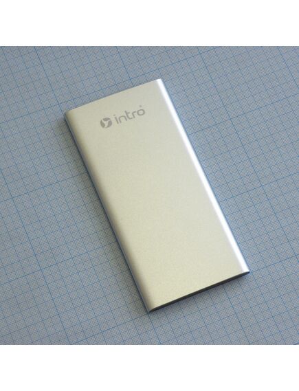Аккумулятор внешн. портативн. (6000mAh), power bank, 6ah, 2usb(2a), литий-полимерный, алюм.корпус 140*68, серебро