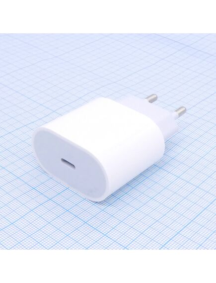 USB-C Power Adapter 20W, сетевой блок питания на один usb-c разъём