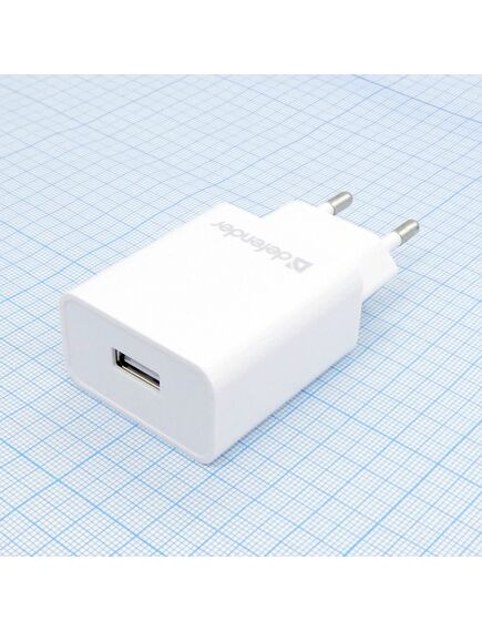 Defender UPA-21 5V/2.1A, сетевой блок питания на один usb разъём