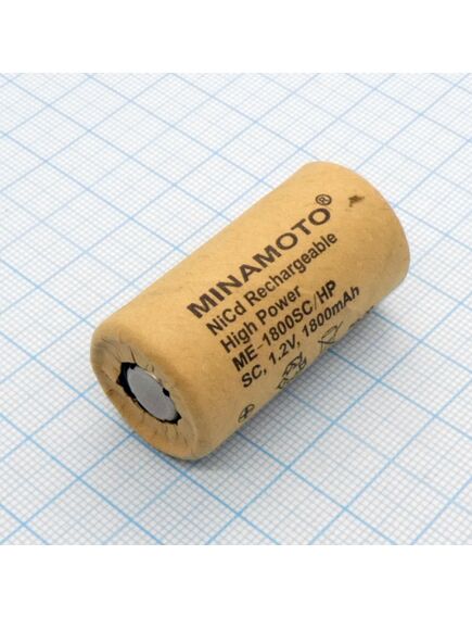 Аккумулятор 23х43мм ME-1800SC/HP, аккумулятор никель-кадмиевый (ni-cd)