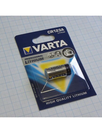 Батарея CR123A Varta, элемент питания литиевый