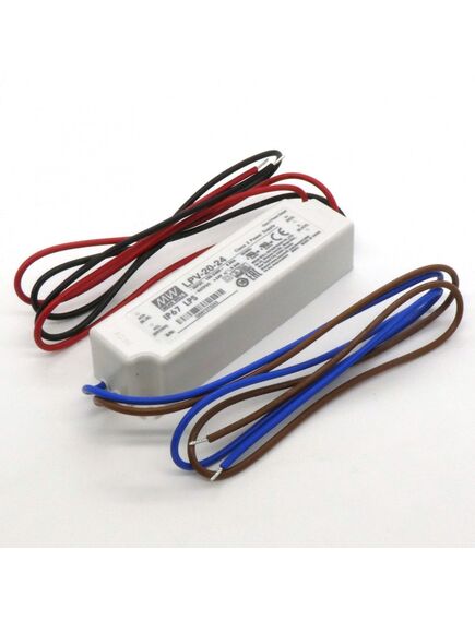 LPV-20-24, ac-dc, 20вт, ip67, вход 90…264в ac, выход 24в/0,84a, изоляция 3000в ac, в кожухе 118х35х26мм, -30…+70°с, изображение 2