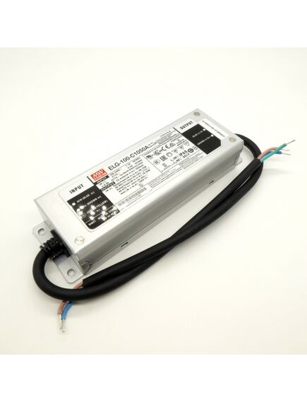 ELG-100-C1050A-3Y, ac-dc, 99.8вт, ip65, вход 100…305в ac, 47…63гц/142…431в dc, ккм, выход 48…95в/1050ма, рег. тока 50...100%, изоляция 3750в ac, в кожухе 199х63х35.5, -40…+70°с, с проводом заземления