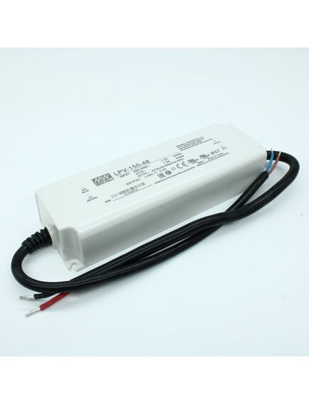 LPV-150-48, ac-dc, 153.6вт, ip67, вход 180…305в ac, 47…63гц /254…431в dc выход 48в/3.2a, изоляция 3000в ac, в кожухе 191х63х37.5мм, -25…+70°с