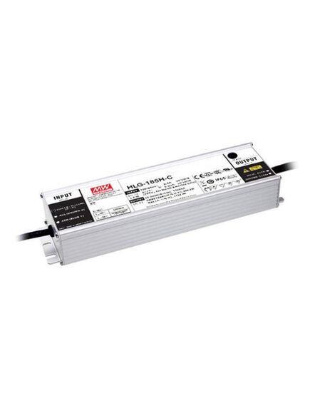 HLG-185H-C700A, ac-dc, 200вт, ip65, вход 90…305в ac, 47…63гц/127…431в dc, ккм, выход 143…286в/700ма, рег. выход 350…700ма, изоляция 3750в ac, в кожухе 228х68х39, -40…+70°с