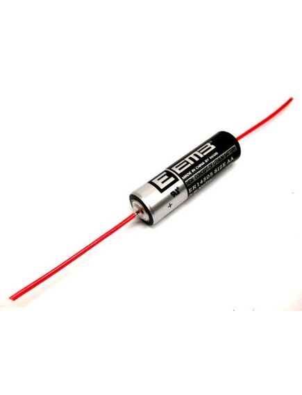 ER14505-AX 3.6V, li, socl2 батарея типоразмера aa, 3.6в, 2.4ач, аксиальные проволочные выводы, -55...85 °c