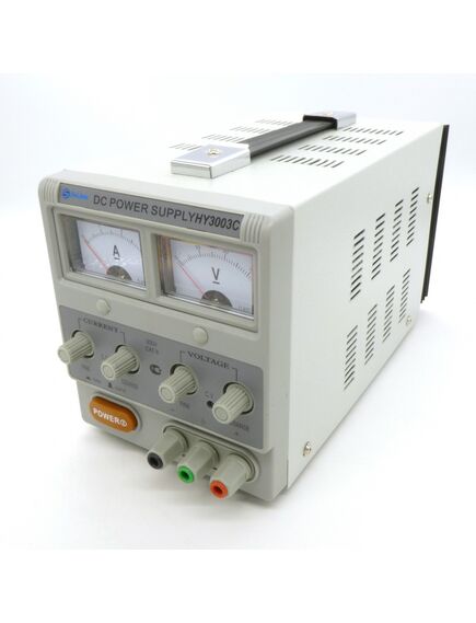 Источник питания HY-3003C, uвых 0....30в,iвых 0..3а, регулировка вых. напряжения и тока