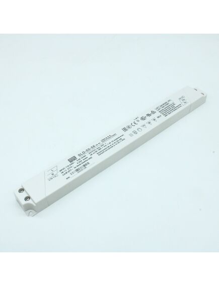 SLD-50-56, ac-dc, 50.4вт, вход 110…305в ac, 47…63гц/155…431в dc, ккм, выход в режиме пост. мощности 30…56в/0.9…1.4а, изоляция 3750в ac, в кожухе 280х30х16.8, -20…+90°с (корпус)