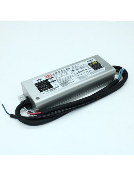 XLG-200-L-AB, ac-dc, 200вт, стабилизатор тока, ip67, вход 90…305в ac, 47…63гц, ккм, выход 700…1050ма/142…285в (режим пост. мощности), изоляция 3750в ac, в кожухе 199х63х35.5мм, -40…+90°с (корпус), встр. потенциометр, димминг 3 в 1