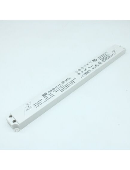 SLD-80-56, ac-dc, 78.4вт, вход 110…305в ac, 47…63гц/155…431в dc, ккм, выход в режиме пост. мощности 30…56в/1.4…2.1а, изоляция 3750в ac, в кожухе 320х30х16.8, -20…+90°с (корпус)