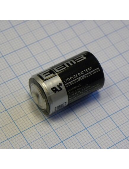 ER14250 3.6V, li, socl2 батарея типоразмера 1/2aa, 3.6в, 1.2ач, стандартная форма, -55...85 °c