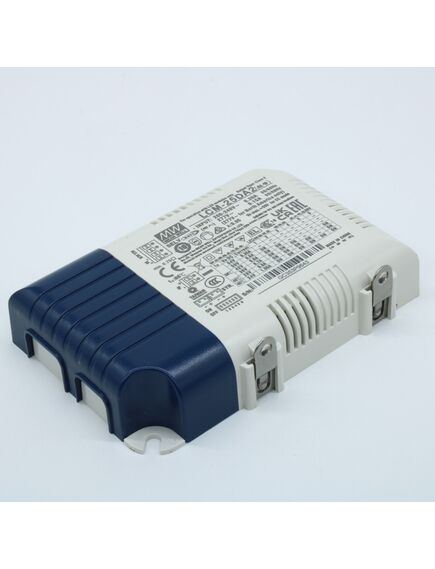 LCM-25DA2, ac-dc, 25.2вт, стабилизатор тока, вход 180…277в ac, 47…63гц /254…375в dc, выход 350…1050мa/6…54в, ккм, изоляция 3750в ac, в кожухе 105х68х23мм, -30…+85°с, димминг кнопкой и dali2