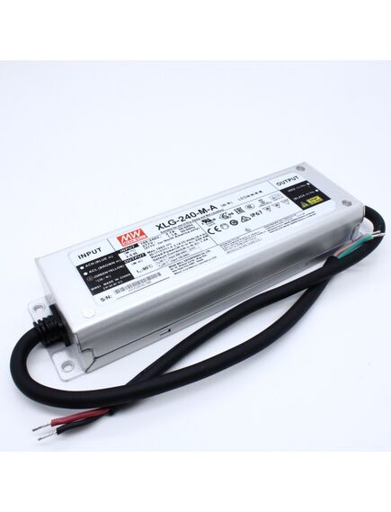 XLG-240-M-A, ac-dc, 239.4вт, стабилизатор тока, ip67, вход 100…305в ac, 47…63гц, ккм, выход 1400…2100ма/90…171в (режим пост. мощности), изоляция 3750в ac, в кожухе 219х63х35.5мм, -40…+90°с (корпус), встр. потенциометр