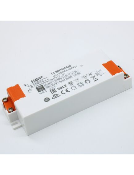 CC30W700CGA8, ac-dc, 30вт, токовый выход, вход 198…264в ac, выход 700ма/30…43в, ккм, в кожухе 118х42,5х24мм, -20…+50°с
