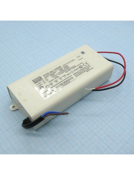 PCD-40-1050B, ac/dc драйвер электропитания светодиодов, 39.9вт