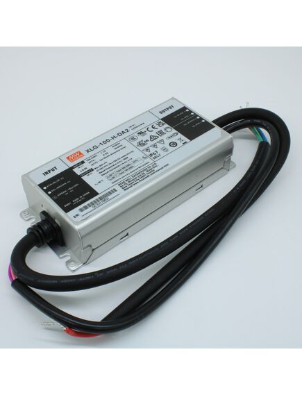 XLG-100-H-DA2, ac-dc, 100вт, вход 100…305в ac, 47…63гц/142…431в dc, выход 27…56в/2100ма, рег. вых 875…2780ма, изоляция 3750в ac, в корпусе 140х63х32мм, -40…+90°с, dali-2 димминг