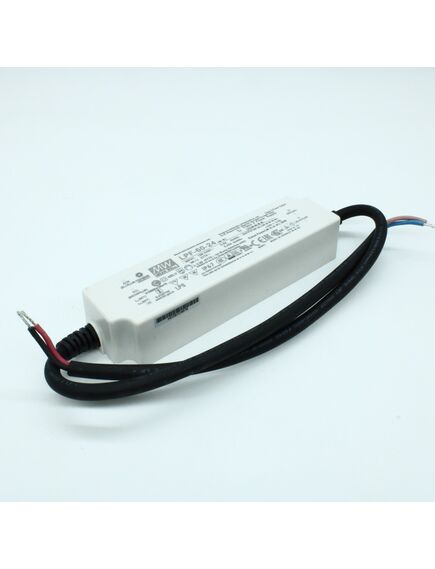LPF-60-24, ac/dc led cv+cc, 60вт, вход 90…305в ac, 47…63гц /127…431в dc, выход 14.4…24в/2.4a, ккм, изоляция 3750в ac, в кожухе 162.5х43х32мм, -40…+80°с, ip67