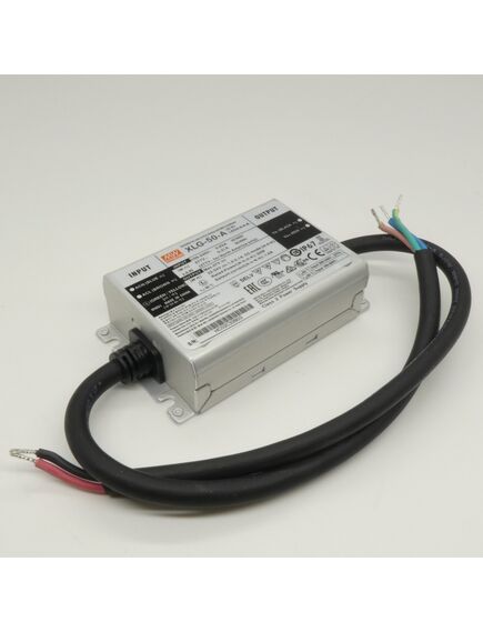 XLG-50-A, ac-dc, 50вт, стабилизатор тока, ip67, вход 90…305в ac, 47…63гц, ккм, выход 530…2100ма/22…54в (режим пост. мощности), изоляция 3750в ac, в кожухе 105х63х30мм, -40…+85°с (корпус), встр. потенциометр