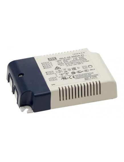IDLC-25-700, ac-dc, 25.2вт, вход 90…295в ac, 47…63гц/125…417в dc, ккм, выход 25.2…36в/700ма, изоляция 3750в ac, в кожухе 110х75х22мм, -20…+90°с (корпус), димминг 0...10 в/шим