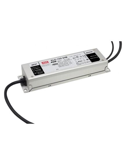 ELG-150-42B-3Y, ac-dc, 150вт, ip67, вход 100…305в ac, 47…63гц/142…431в dc, ккм, выход 21...42в/3,57а, изоляция 3750в ac, в кожухе 219х63х35,5мм, -40…+70°с, димминг 3 в 1, провод заземления