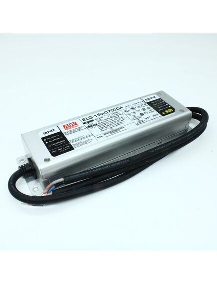 ELG-150-C700DA, ac-dc, 149.8вт, ip67, вход 100…305в ac, 47…63гц/142…431в dc, ккм, выход 107…214в/700ма, dali-димминг, изоляция 3750в ac, в кожухе 219х63х35.5, -40…+70°с, с проводом заземления