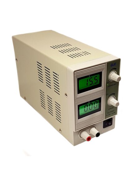 QJ1503C, источник питания регулируемый 0-15в до 3a 2xlcd