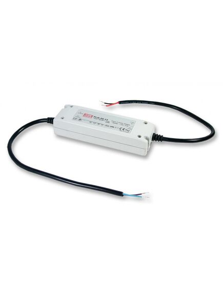 PLN-20-24, ac-dc, 20вт, вход 90...277в ac, 47...63гц, ккм, выход 24в/0.8а, рег. 0.6…0.8а, изоляция 3750в ac, в кожухе, ip64, 147х37х28 мм, -30...+60°с