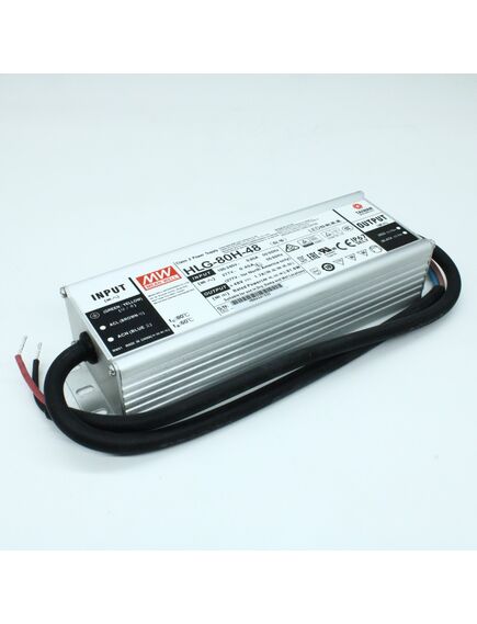 HLG-80H-48, ac-dc, 80вт, ip67, вход 90…305в ac, 47…63гц/127…431в dc, ккм, выход 48в/1.7а, изоляция 3750в ac, в кожухе 196х61.5х39мм, -40…+70°с