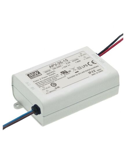 APV-25-36, ac-dc, 25вт, вход 90…264в ac, выход 36в/0.7а, изоляция 3750в ac, в кожухе 84х57х29.5мм, -30…+70°с