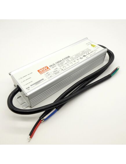 HLG-185H-C700B, ac/dc драйвер электропитания светодиодов 200.2 вт, стабилизация тока