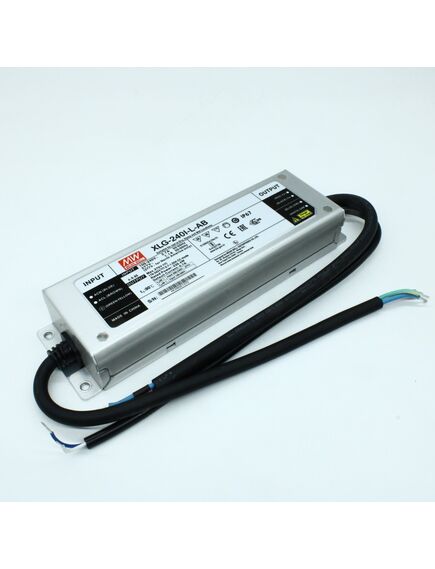 XLG-240I-L-AB, ac-dc, 239.4вт, стабилизатор тока, ip67, вход 100…305в ac, 47…63гц, ккм, выход 700…1050ма/178…342в (режим пост. мощности), изоляция 3750в ac, в кожухе