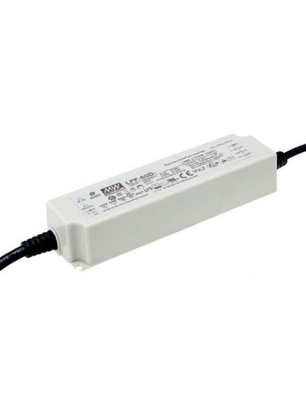LPF-60D-48, ac/dc led cc, 60вт, вход 90…305в ac, 47…63гц /127…431в dc, выход 28.8…48в/1.25a, ккм, изоляция 3750в ac, в кожухе 162.5х43х32мм, -40…+80°с, ip67, димминг