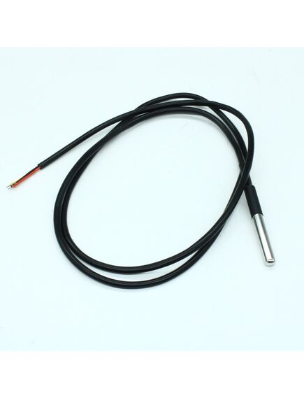 DS18B20 WATERPROOF TEMPERATURE SENSOR, температурный водонепроницаемый цифровой датчик в металлическом рукаве с проводом (l=1метр)