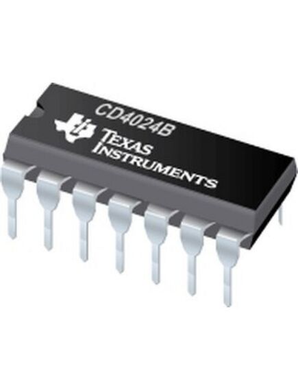 CD4024BE, логический элемент кмоп счетчик-делитель двоичный, dip14