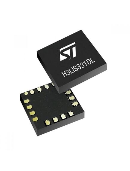 H3LIS331DL, акселерометр 3 осевой, ±100g/ ±200g/ ±400g, цифровой выход, iп=10 ua, uп=2.16…3,6в, -40...+85°c
