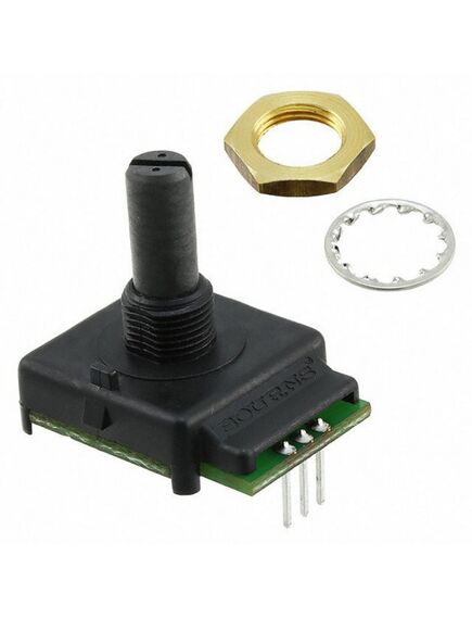 ECW1J-B24-AC0024L, mechanical encoder rotary incremental plain 2.25oz-in straight gray digital square wave panel mount