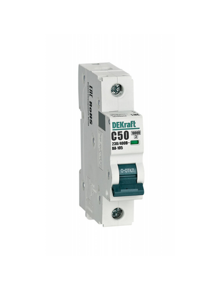 Выключатель автоматический модульный 1п C 50А 10кА ВА-105 DEKraft 13158DEK