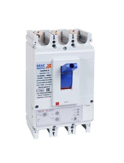 321646 Выключатель автоматический OptiMat D400N-MR1.1-У3 (кр.1шт)