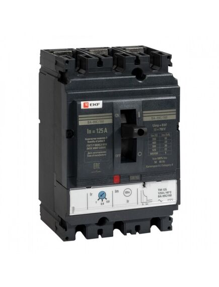 Выключатель автоматический 3п 160/125А 36кА ВА-99C Compact NS PROxima mccb99C-160-125
