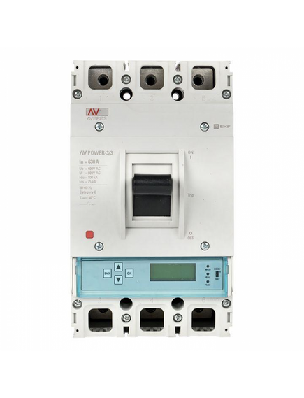 Выключатель автоматический 3п 630А 50кА AV POWER-3/3 ETU6.0 AVERES mccb-33-630-6.0-av