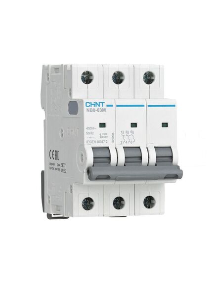 Выключатель автоматический NB8-63M 3п 25А 12In (D) CHINT 320844