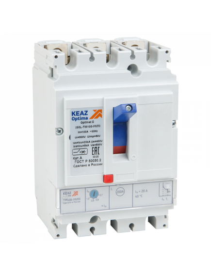 Выключатель автоматический OptiMat D250N-TM080-УХЛ3
