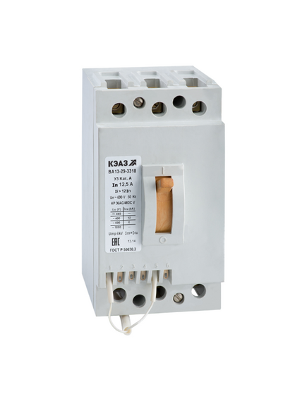 Выключатель автоматический ВА13-29-3318-40А-12Iн-690AC-НР127AC/110DC-У3-КЭАЗ (кр.1шт)