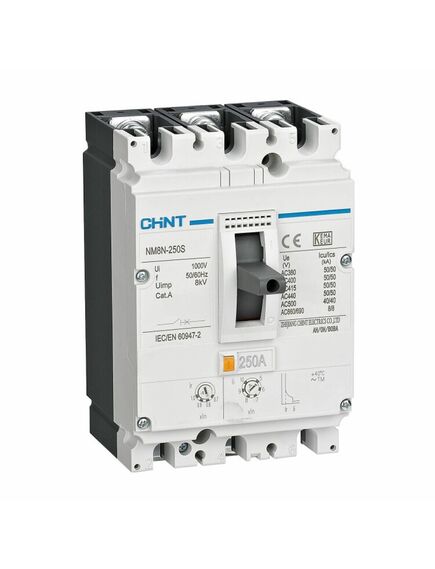 Выключатель автоматический защиты двигателя 3п 70кА 250А NM8N-250Q M CHINT 271438