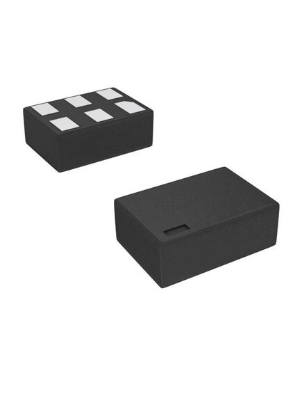 NC7WZ14L6X, сдвоенный инвертор с триггерои шмитта, 6-micropak