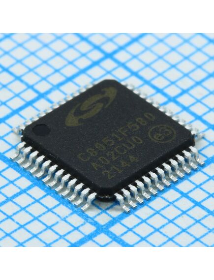 C8051F580-IQ, микроконтроллер семейства 8051 8-бит 50 мгц 128кб флэш-память питание 5 в шина can