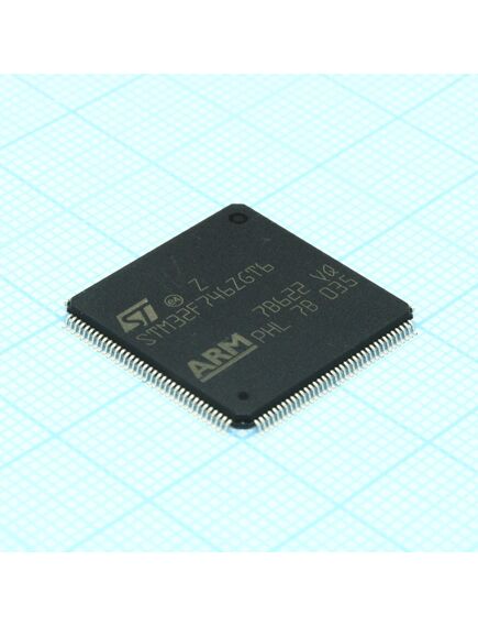 STM32F746ZGT6, микроконтроллер stmf 32-бит ядро arm cortex m7 risc 1024кб флэш-память 1.8в/2.5в/3.3в
