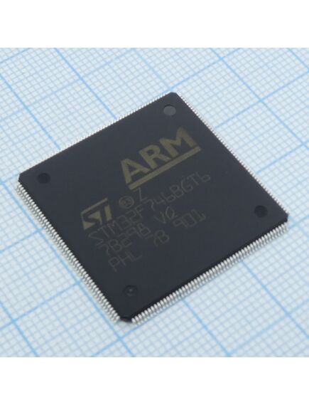 STM32F746BGT6, микроконтроллер stm 32-бит ядро arm cortex-m7 462dmips/2 1мб флэш-память lqfp 208