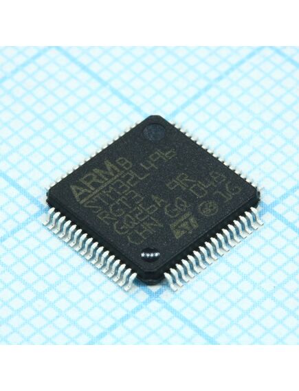 STM32L496RGT3, микроконтроллер stm 32-бит ядро arm cortex m4 risc 1мб флэш-память электропитание 3.3в 64-pin lqfp лоток