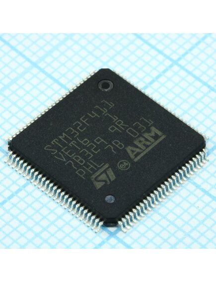 STM32F411VET6, микроконтроллер stm 32-бит ядро arm cortex-m4 mcu+fpu 512кб флэш-память/128кб озу шина usb